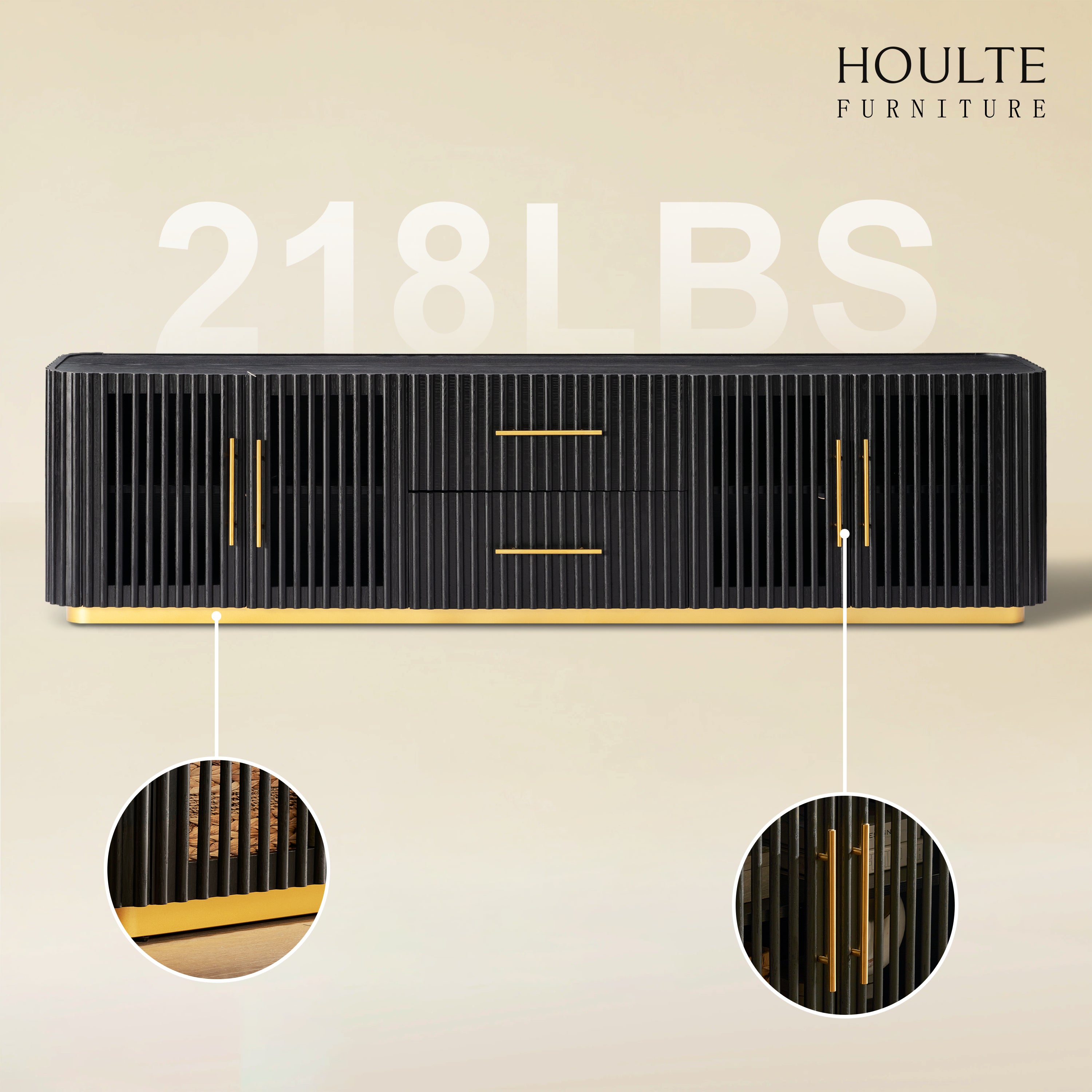 Holton Oak Medienkonsole, 94 Zoll breit
