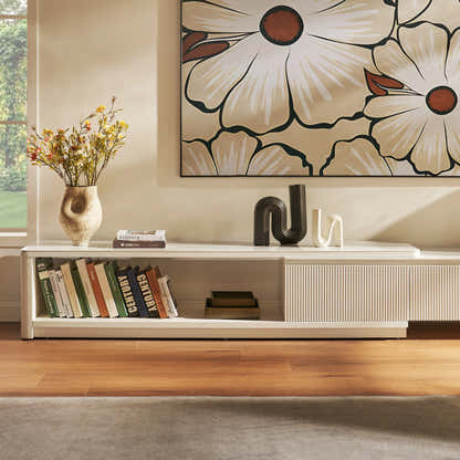 Celia Burnt Stone Media Console 71"