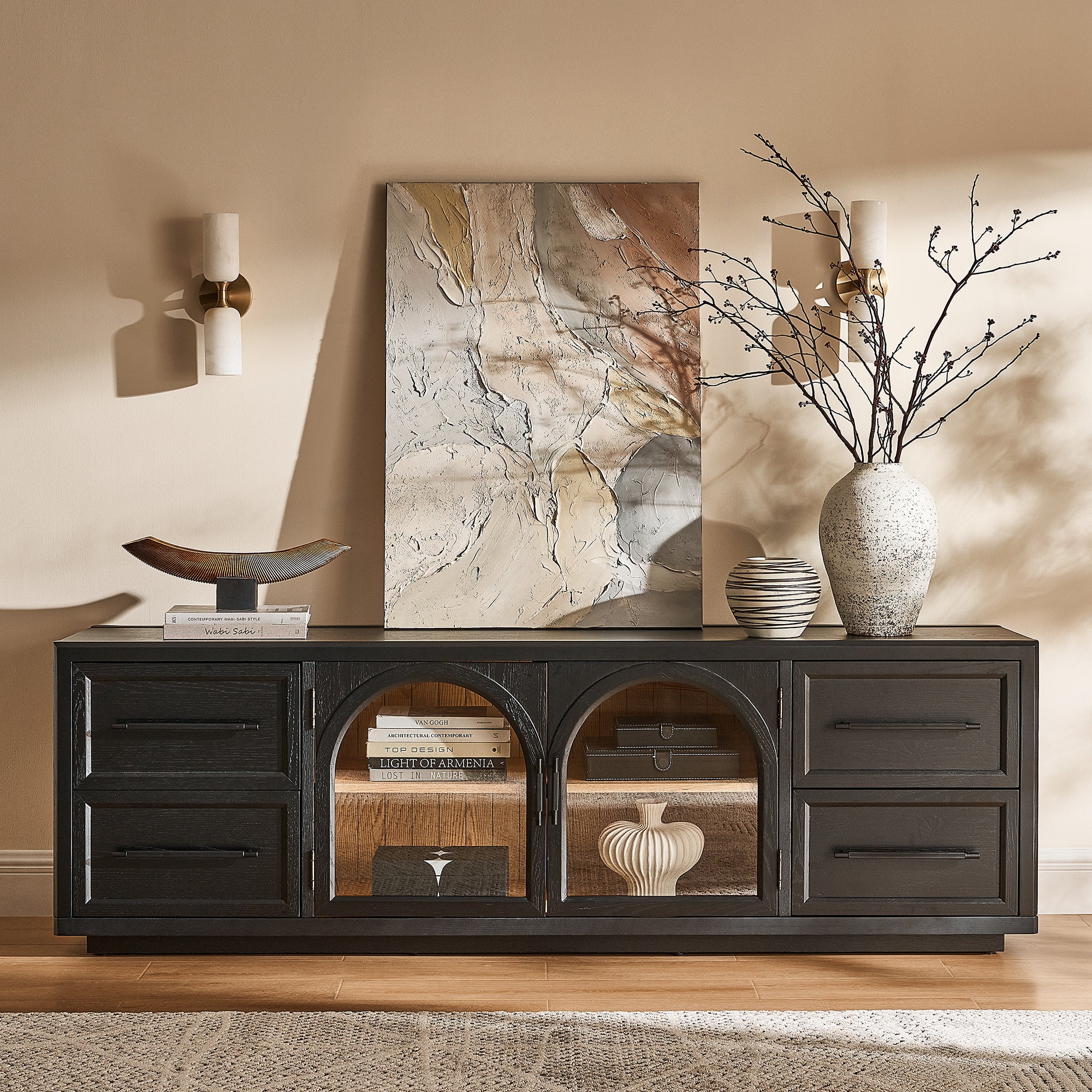 Alvar Oak Medienkonsole 80"B
