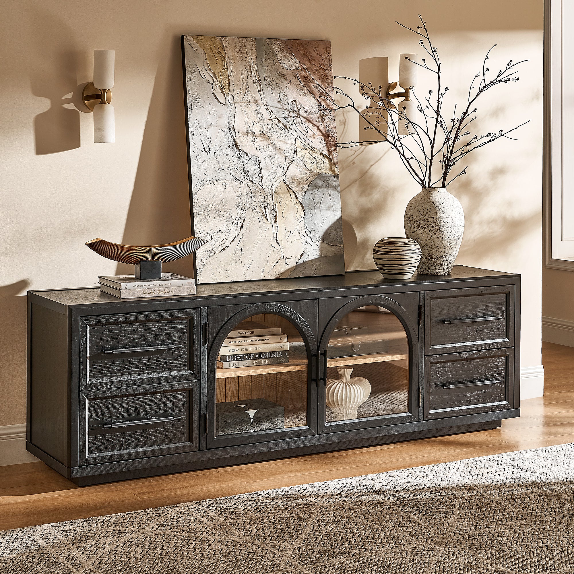 Alvar Oak Medienkonsole 80"B