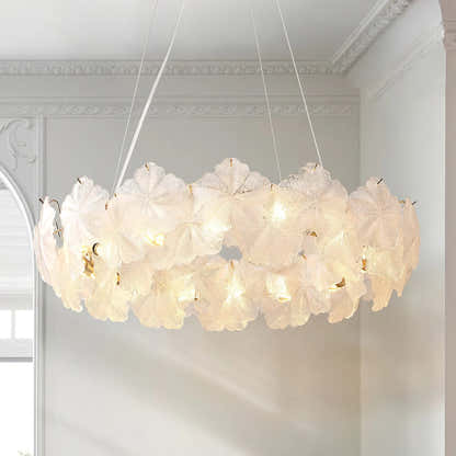 Petralis Glass Bloom Round Chandelier