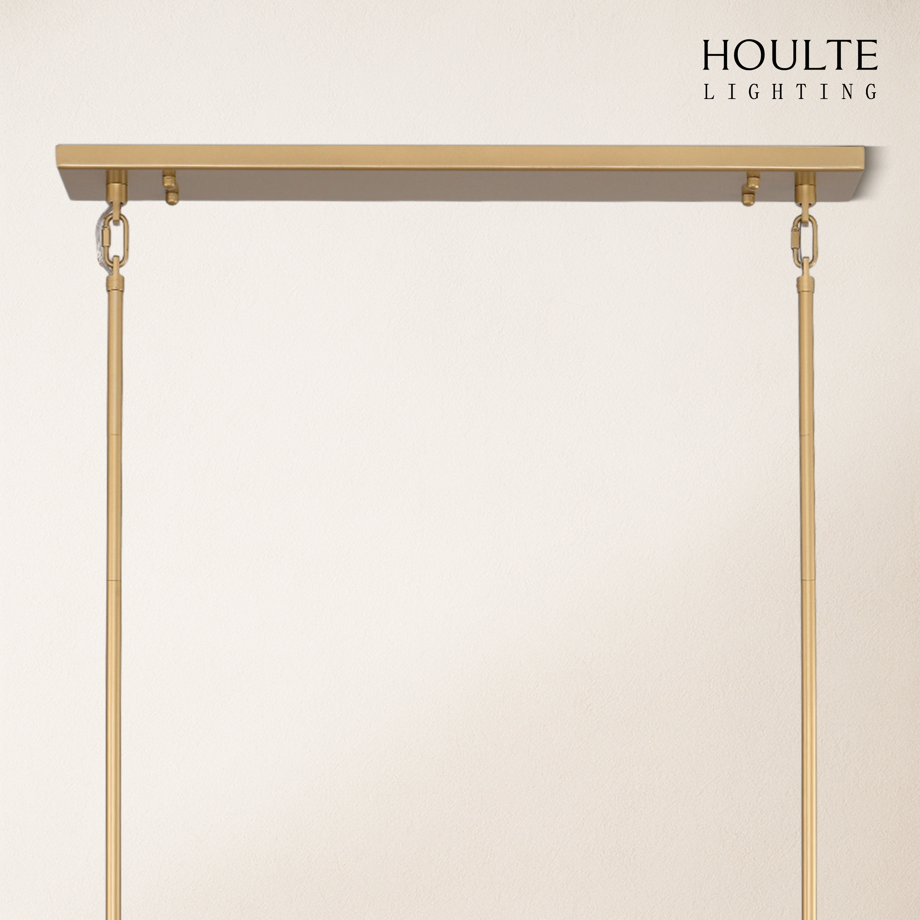 Vellum Rectangular Chandelier 59"L