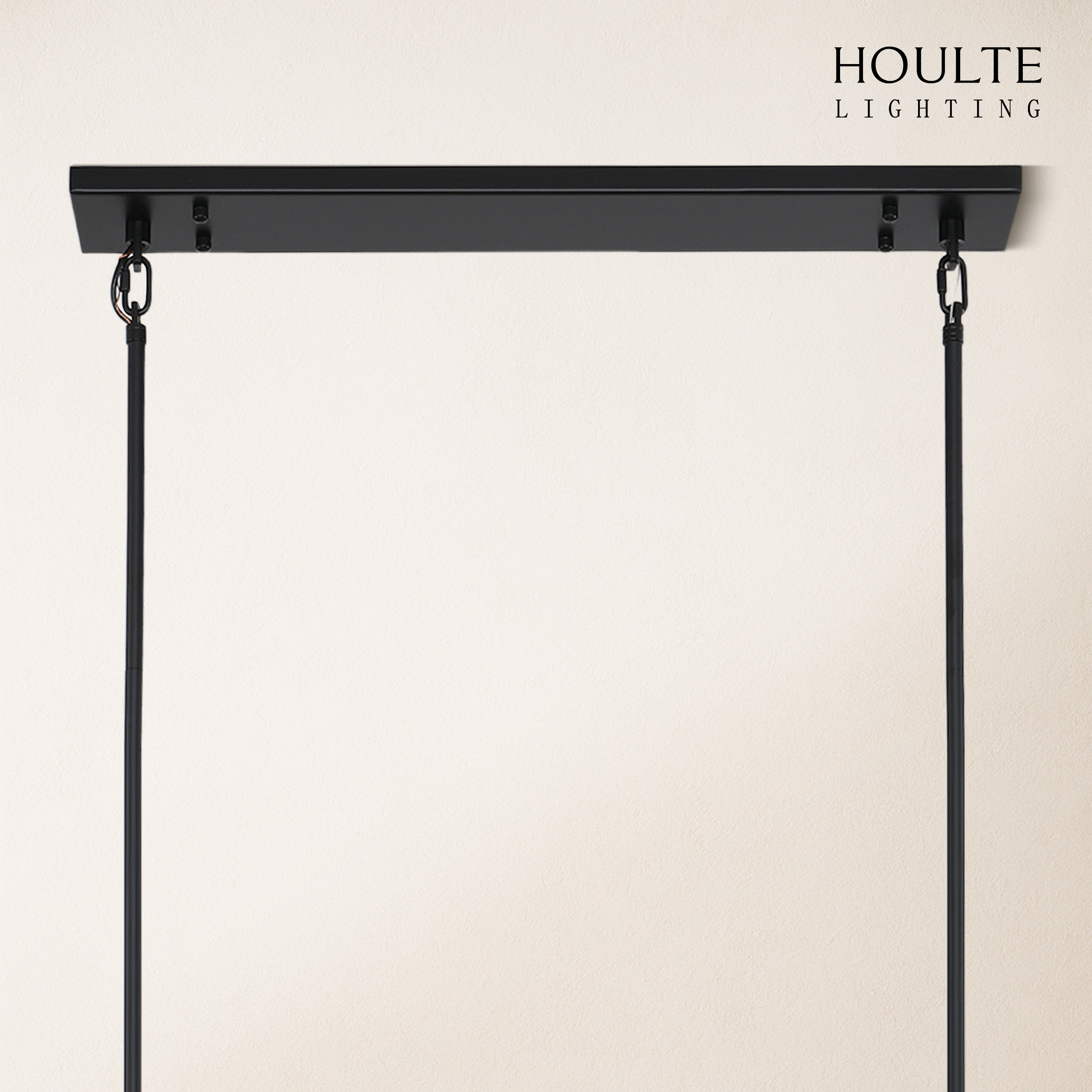 Vellum Rectangular Chandelier 59"L