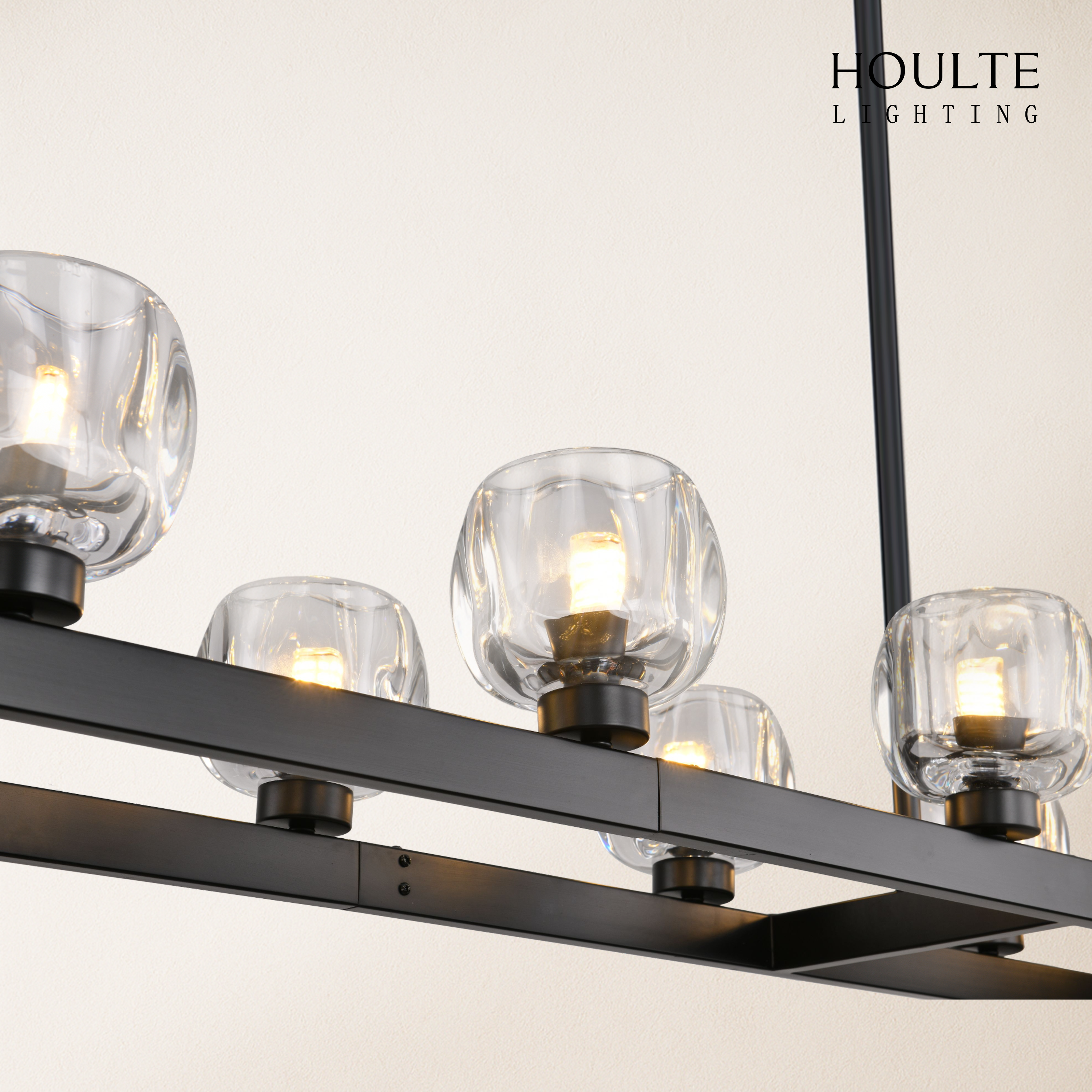 Vellum Rectangular Chandelier 68"L