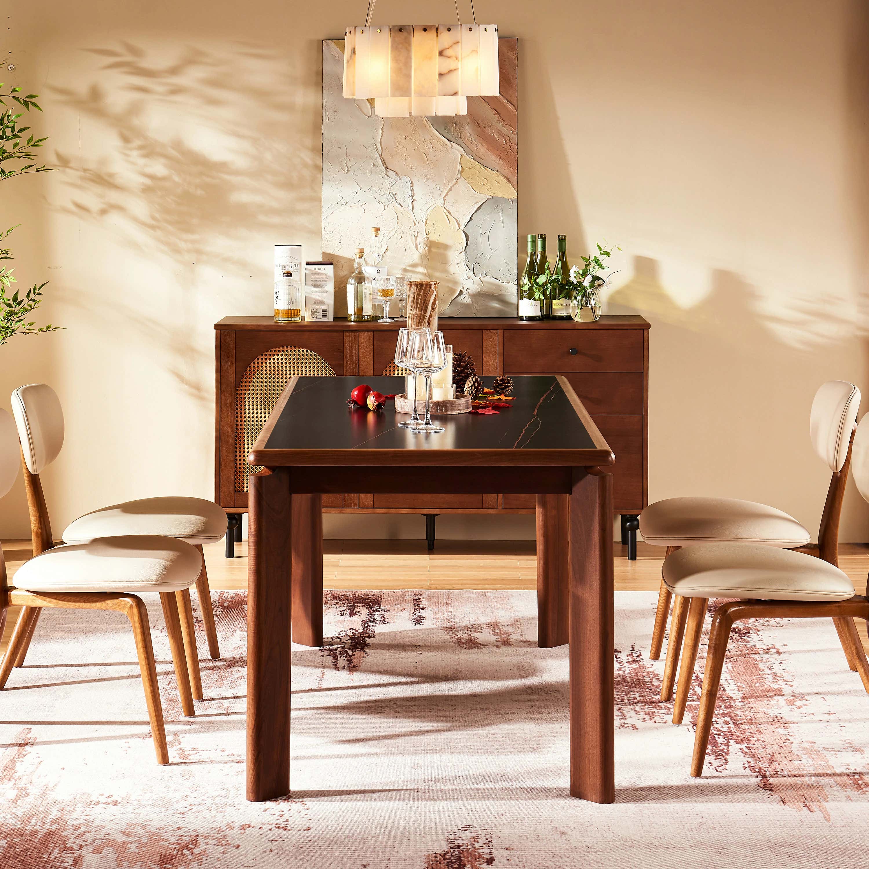 Virel Sintered Stone Dining Table 63"