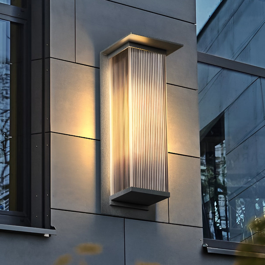 Rechteckige wasserdichte LED 3w moderne Outdoor Solar Wandleuchten Beleuchtung