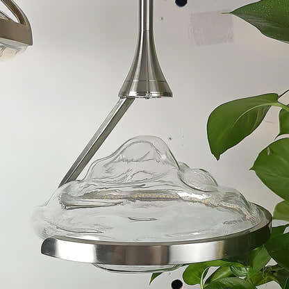 Rivelia Glass Wavy Pendant Light