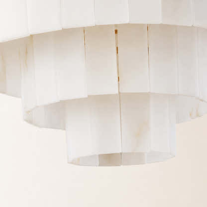 Montrava Alabaster Tiered  Round Chandelier