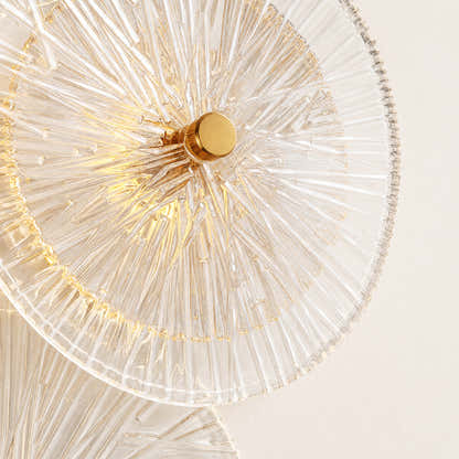 Auriotus Glass Lotus Leaf Wall Sconce