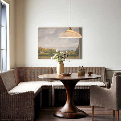 Dadaly Alabaster Moderner kleiner Kunstanhänger 16"D