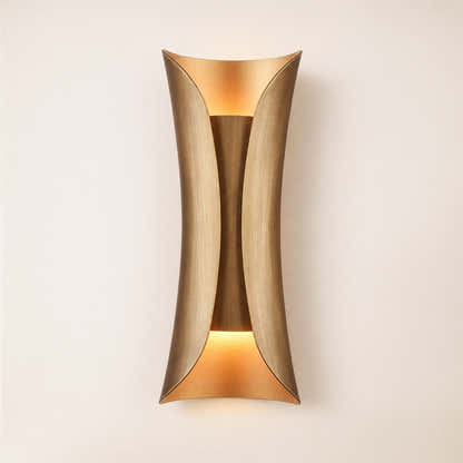 Zephyra Brass Hourglass Wall Sconce