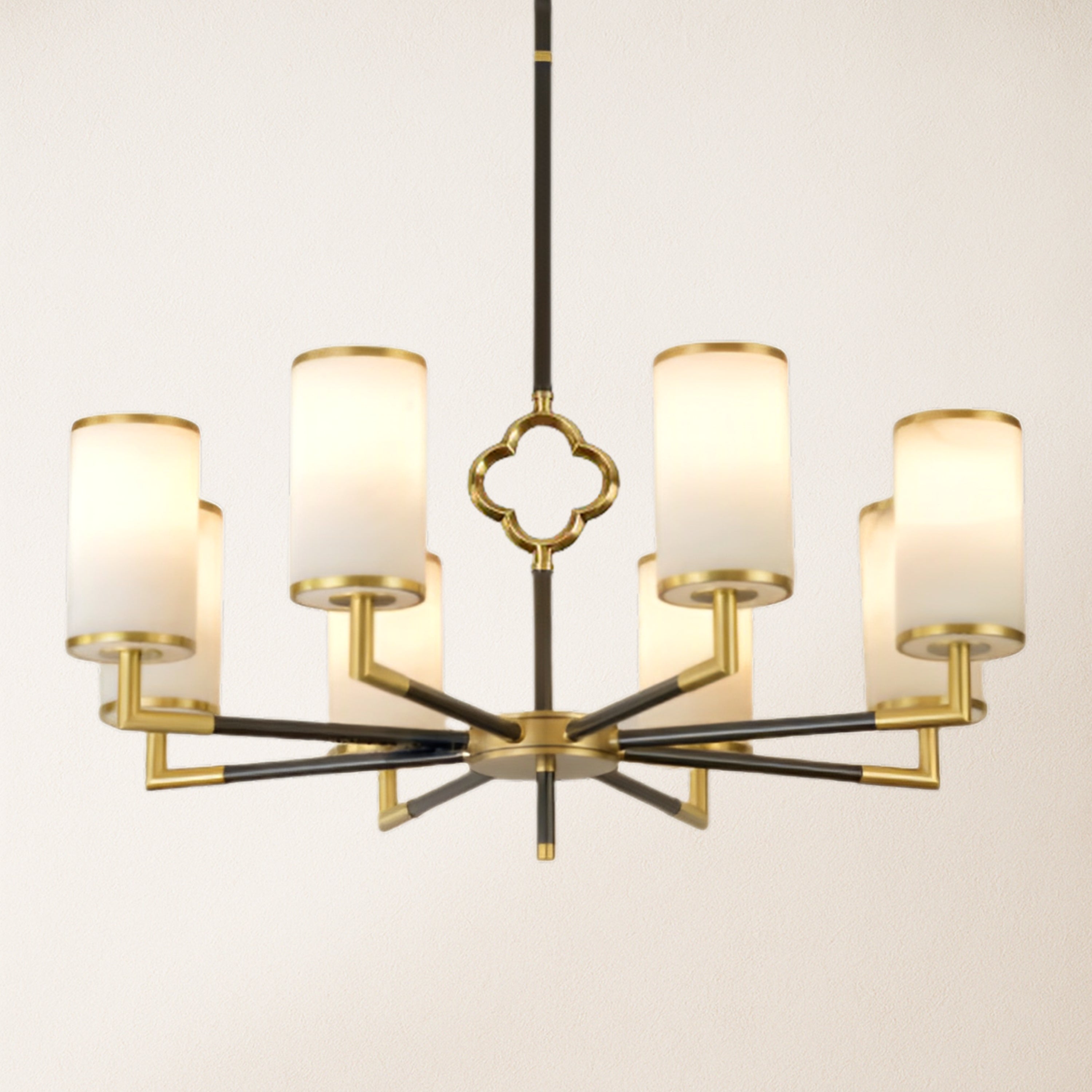 Moral Multi-layer Branda Alabaster Round chandelier 34"D