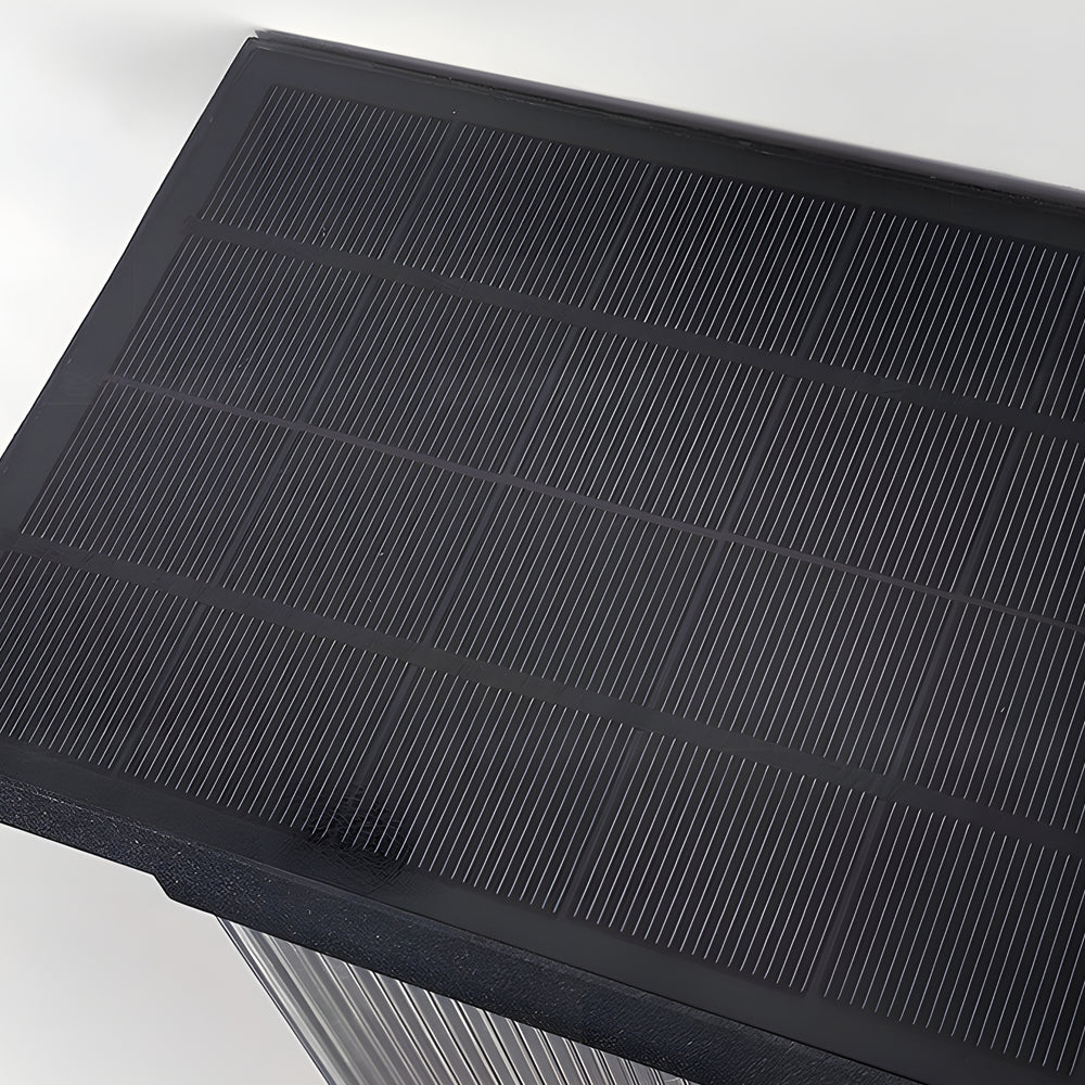 Schwarze rechteckige transparente LED-Außenwandleuchten aus Acryl 