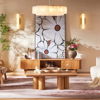 Sawyer Alabaster Round Chandelier 32"