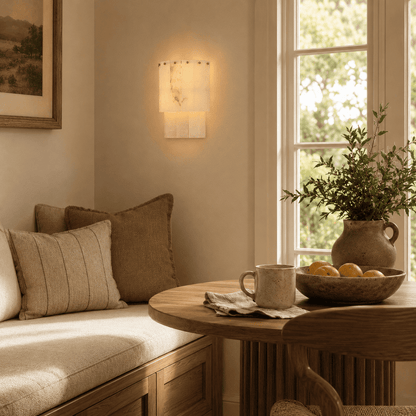 Nivara Alabaster Tiered Wall Sconce