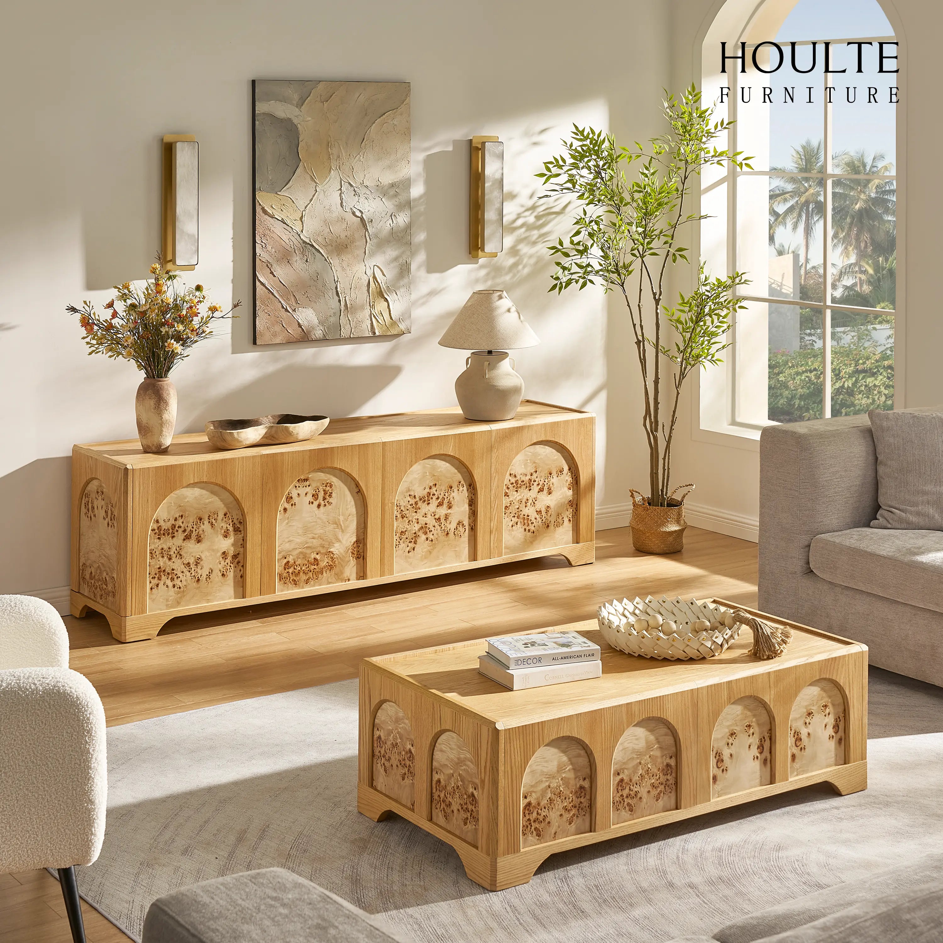 Couchtisch Aurora aus Eiche, 119,4 cm