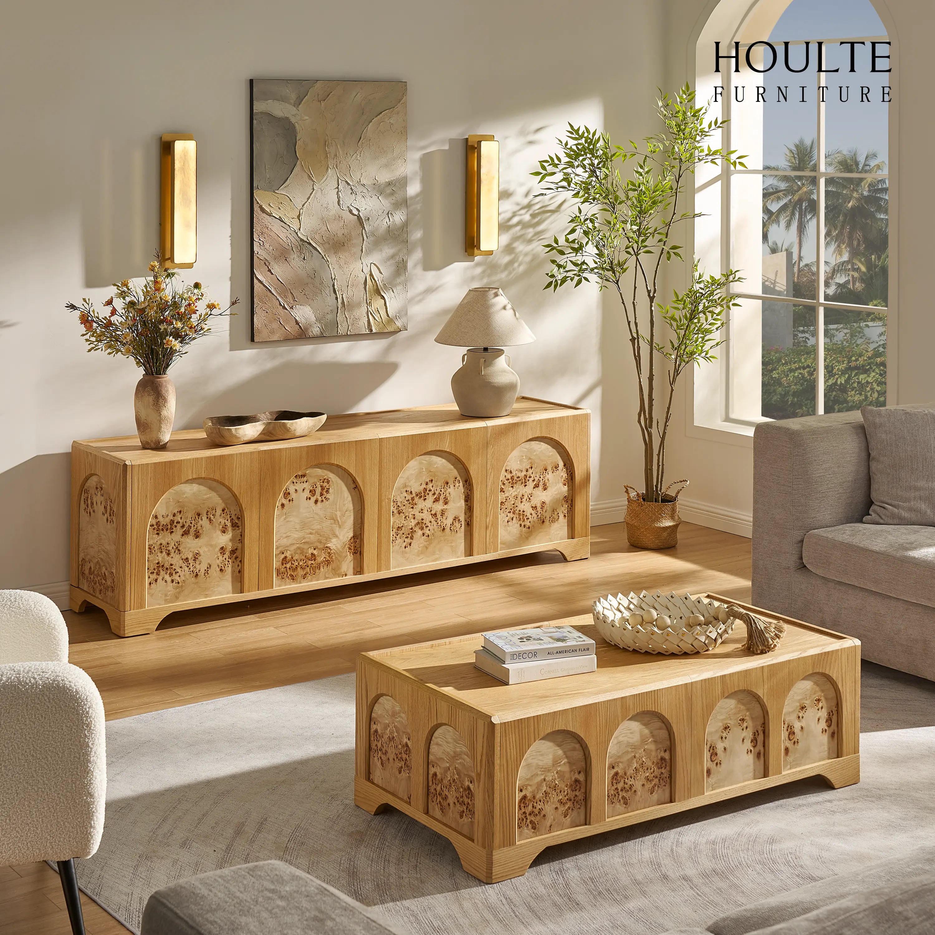 Couchtisch Aurora aus Eiche, 119,4 cm