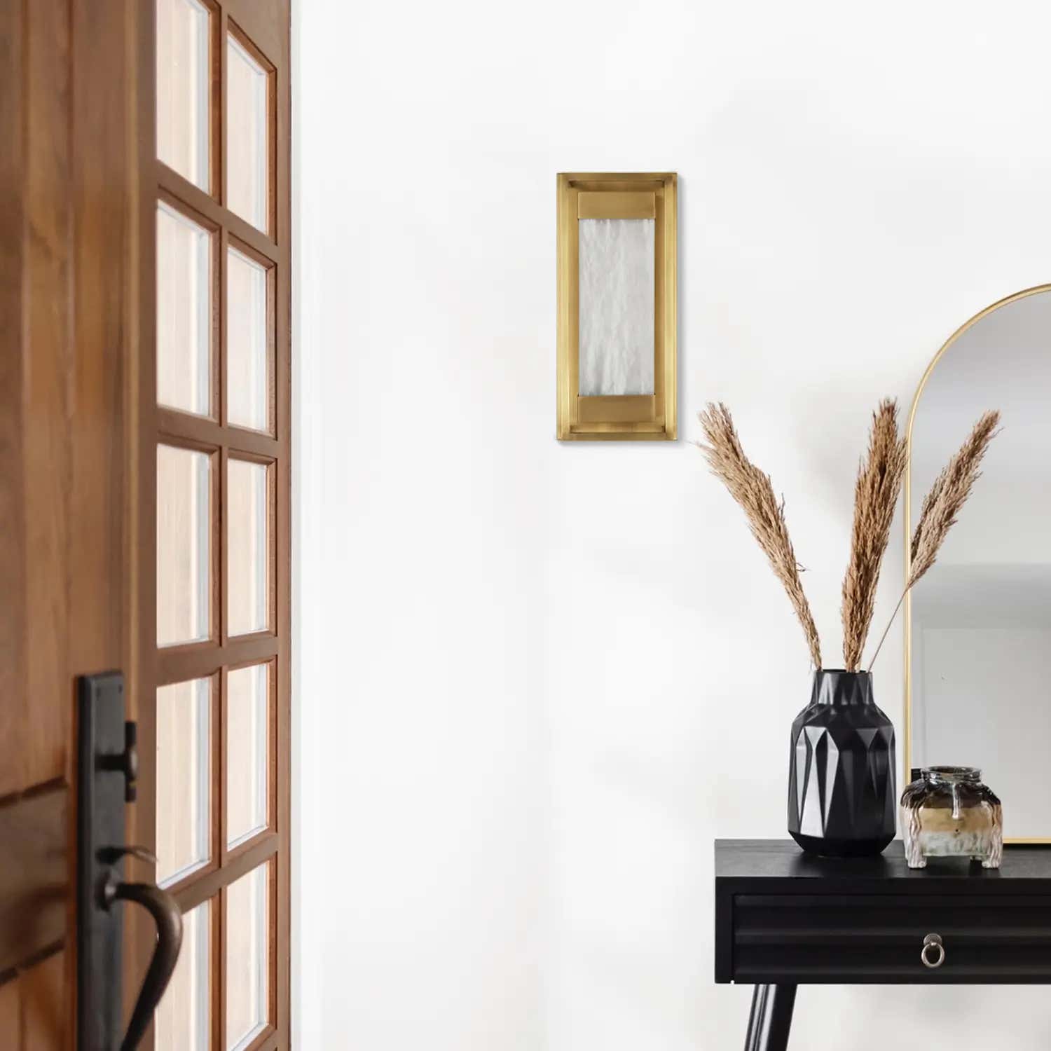 Bravura Alabaster Wall Sconce 16"H#Finish_Gold