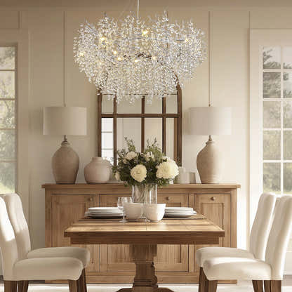 Lustre Branches Round Chandelier 48"D