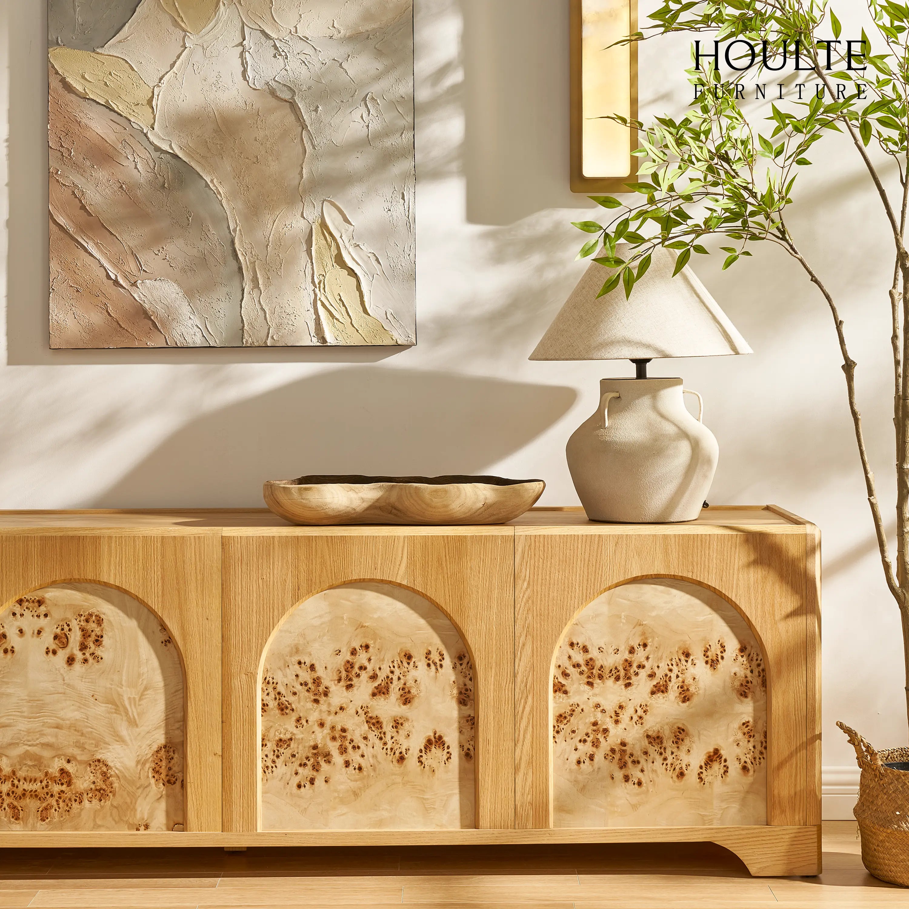 Aurora Oak Medienkonsole 80"