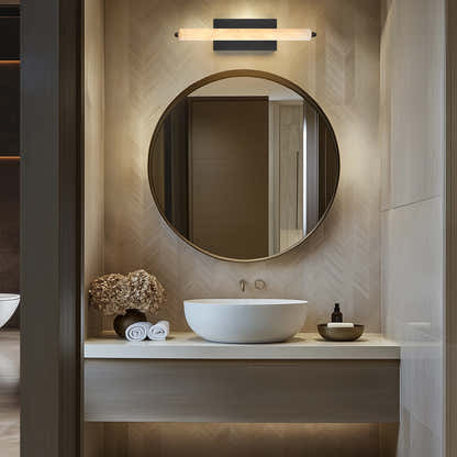 Clara Glow Alabaster Single Wall Sconce 19"H