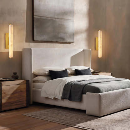 Clara Glow Alabaster Single Wall Sconce 19"H