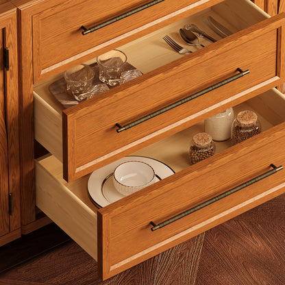 Alvar 32″ Oak 3-Drawer Chest