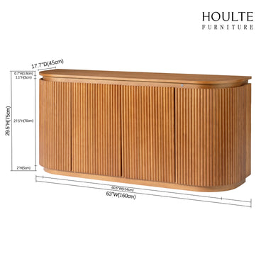 Ewan Sideboard aus Eiche, 160 cm