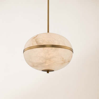 Dadaly Alabaster Small Art Canterbury LED-Mini-Pendelleuchte, 40,6 cm hoch