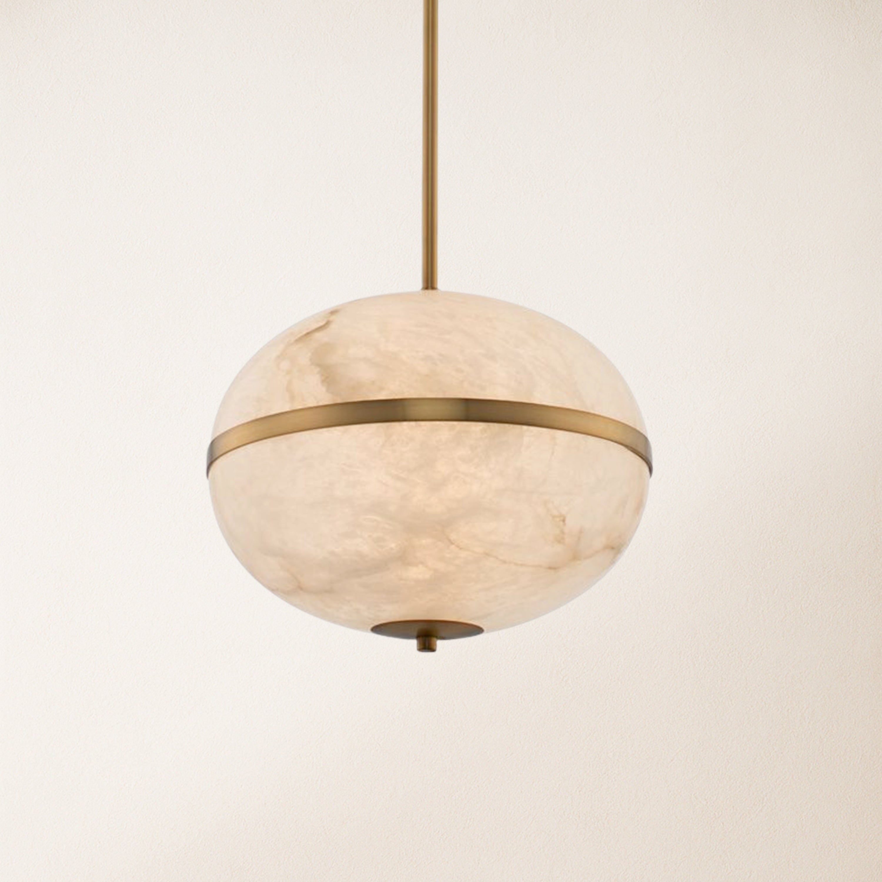 Dadaly Alabaster Small Art Canterbury LED-Mini-Pendelleuchte, 40,6 cm hoch