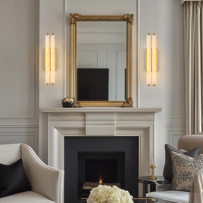 Clara Glow Alabaster Double Wall Sconce 19"H