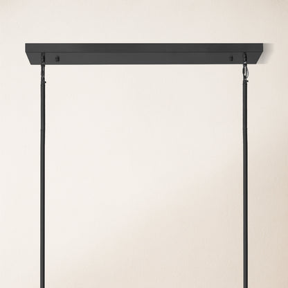 Solmare Alabaster Rechteckiger Kronleuchter 55"B