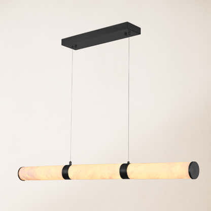 Sylvia Alabaster Linear Chandelier 47"