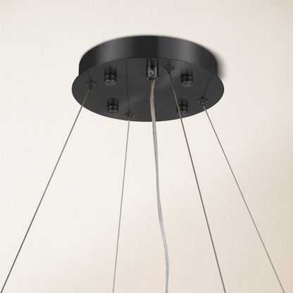 Runder Kronleuchter Sawyer Alabaster, 80 cm