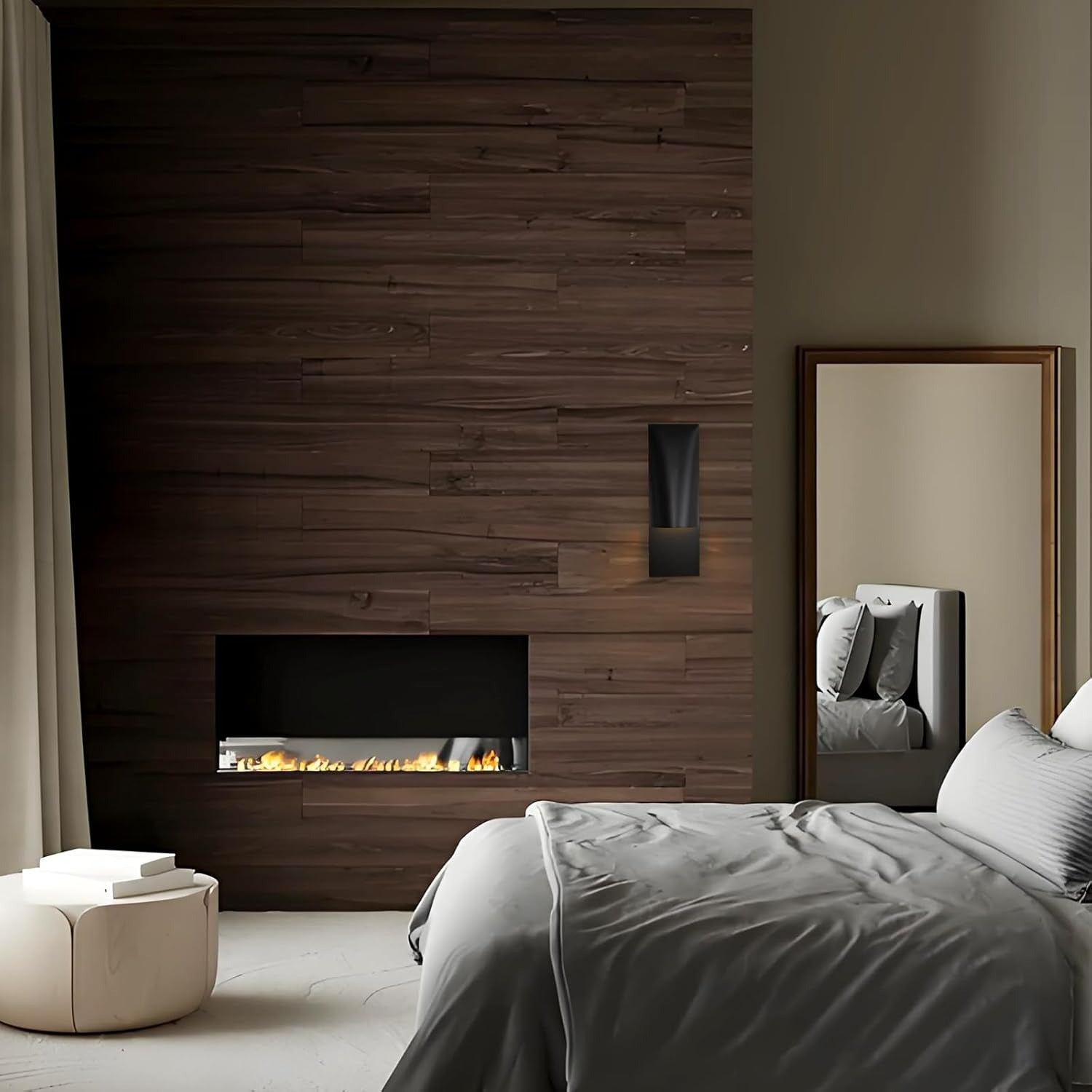 Trany Vertical Wall Sconce 18"H#Finish_Black