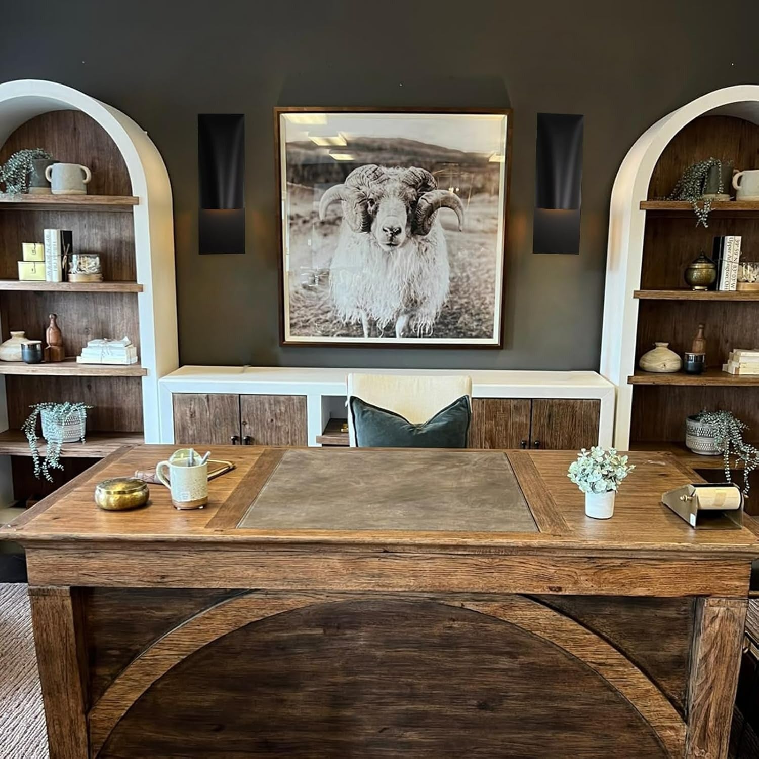 Trany Vertical Wall Sconce 18"H#Finish_Black