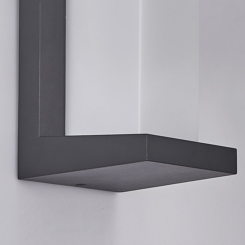 Kreative geometrische wasserdichte schwarze moderne Außenwandleuchten Wandleuchte