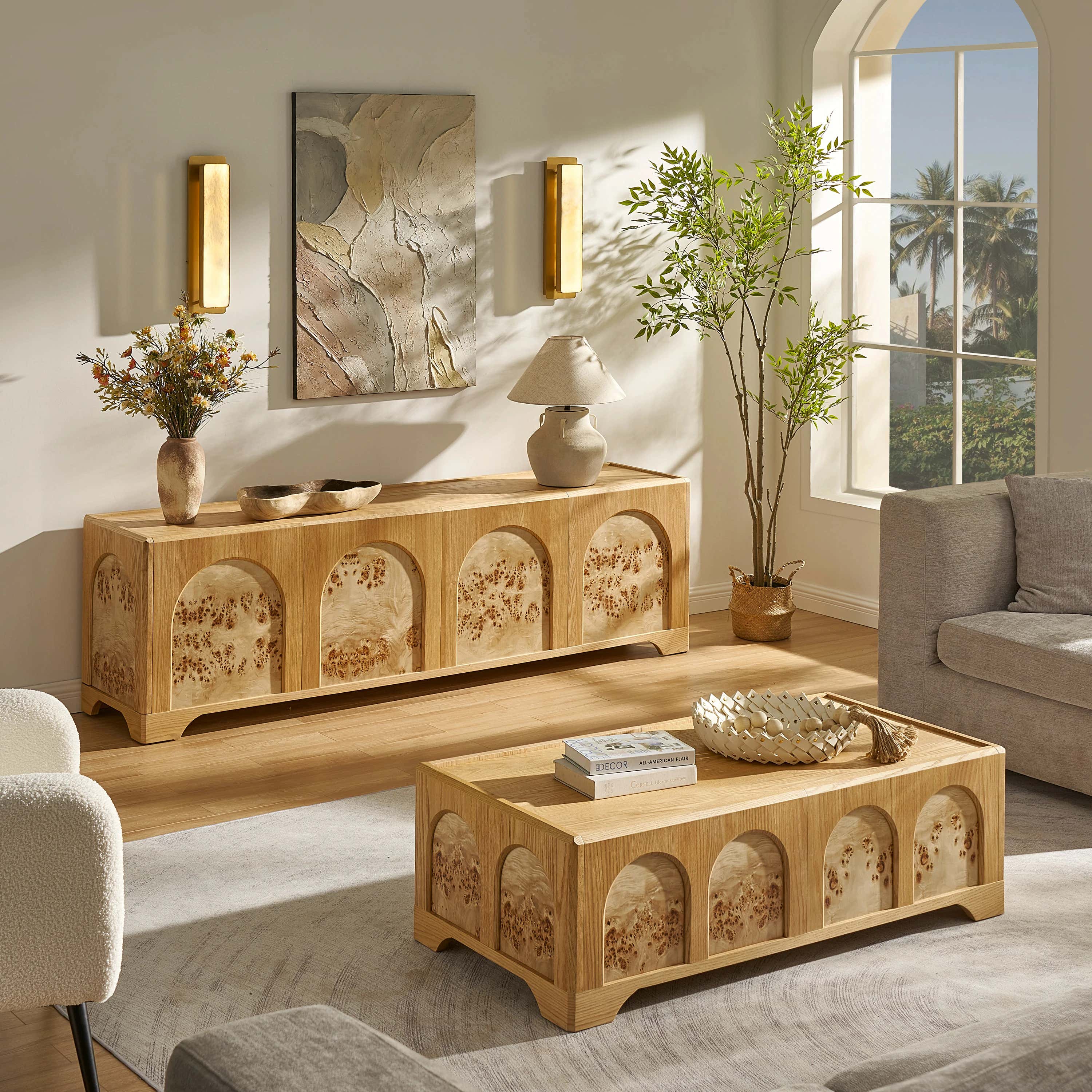 Aurora Oak Medienkonsole 80"