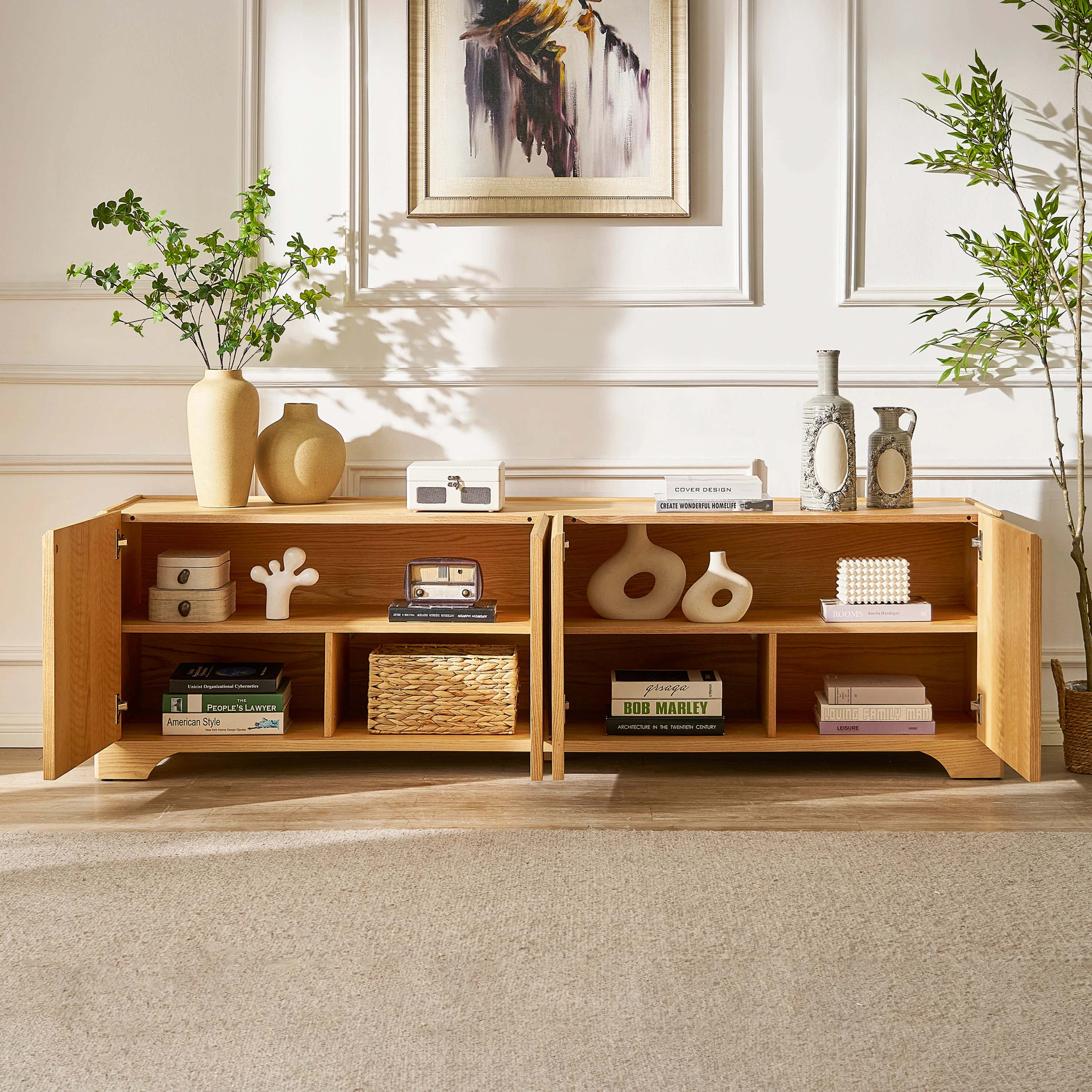 Aurora Oak Medienkonsole 80"