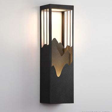 Berglandschaft LED Up Down Beleuchtung Wasserdichte Solar Wandleuchte Veranda Lichter