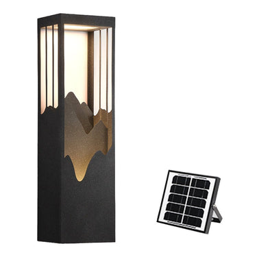 Berglandschaft LED Up Down Beleuchtung Wasserdichte Solar Wandleuchte Veranda Lichter