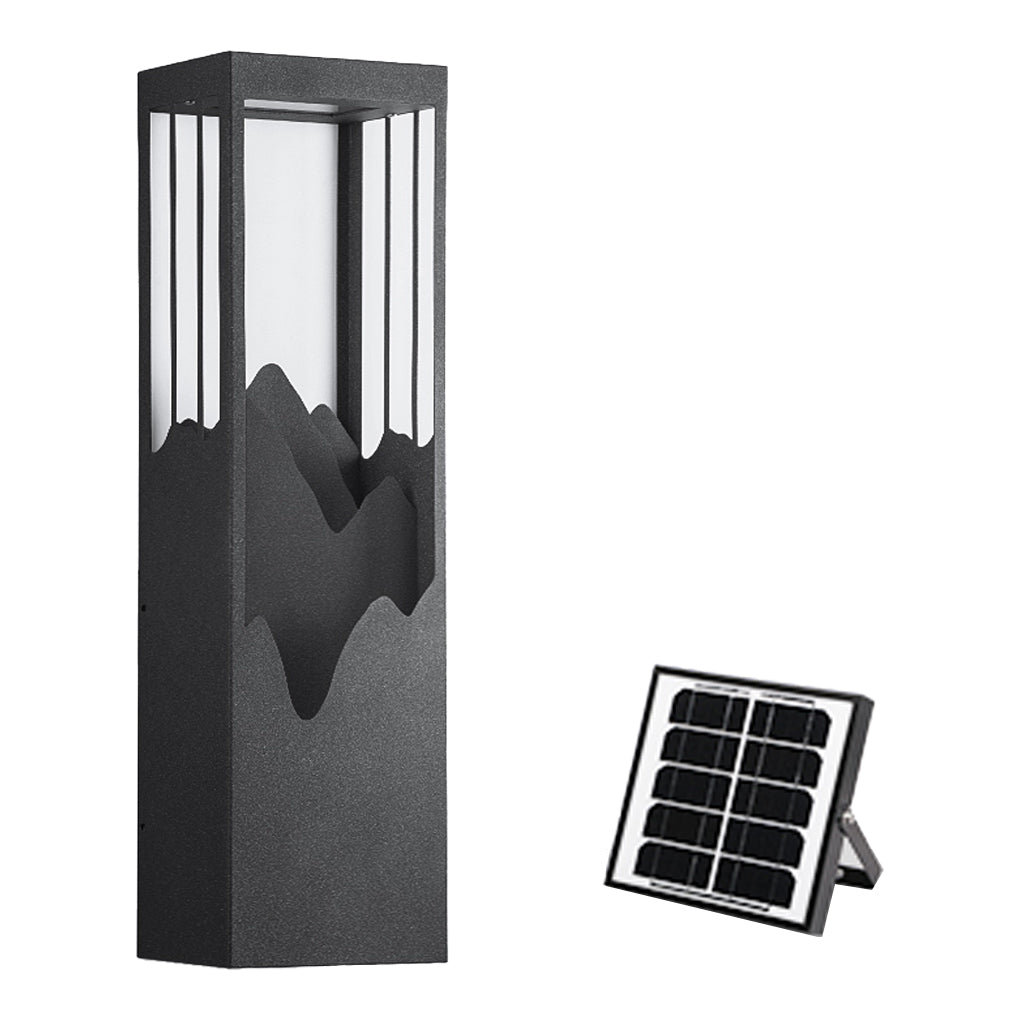 Berglandschaft LED Up Down Beleuchtung Wasserdichte Solar Wandleuchte Veranda Lichter