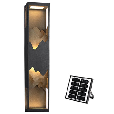 Berglandschaft LED Up Down Beleuchtung Wasserdichte Solar Wandleuchte Veranda Lichter