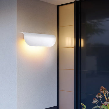 Minimalistische bogenförmige wasserdichte Wandleuchte für Flurtreppen im Innen- und Außenbereich