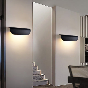 Minimalistische bogenförmige wasserdichte Wandleuchte für Flurtreppen im Innen- und Außenbereich