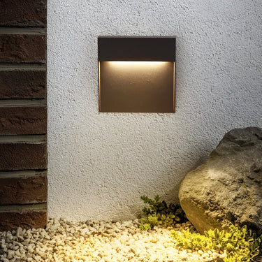 Minimalistische quadratische wasserdichte Treppenlichter Stufenlichter Außenwandleuchten Treppenleuchten