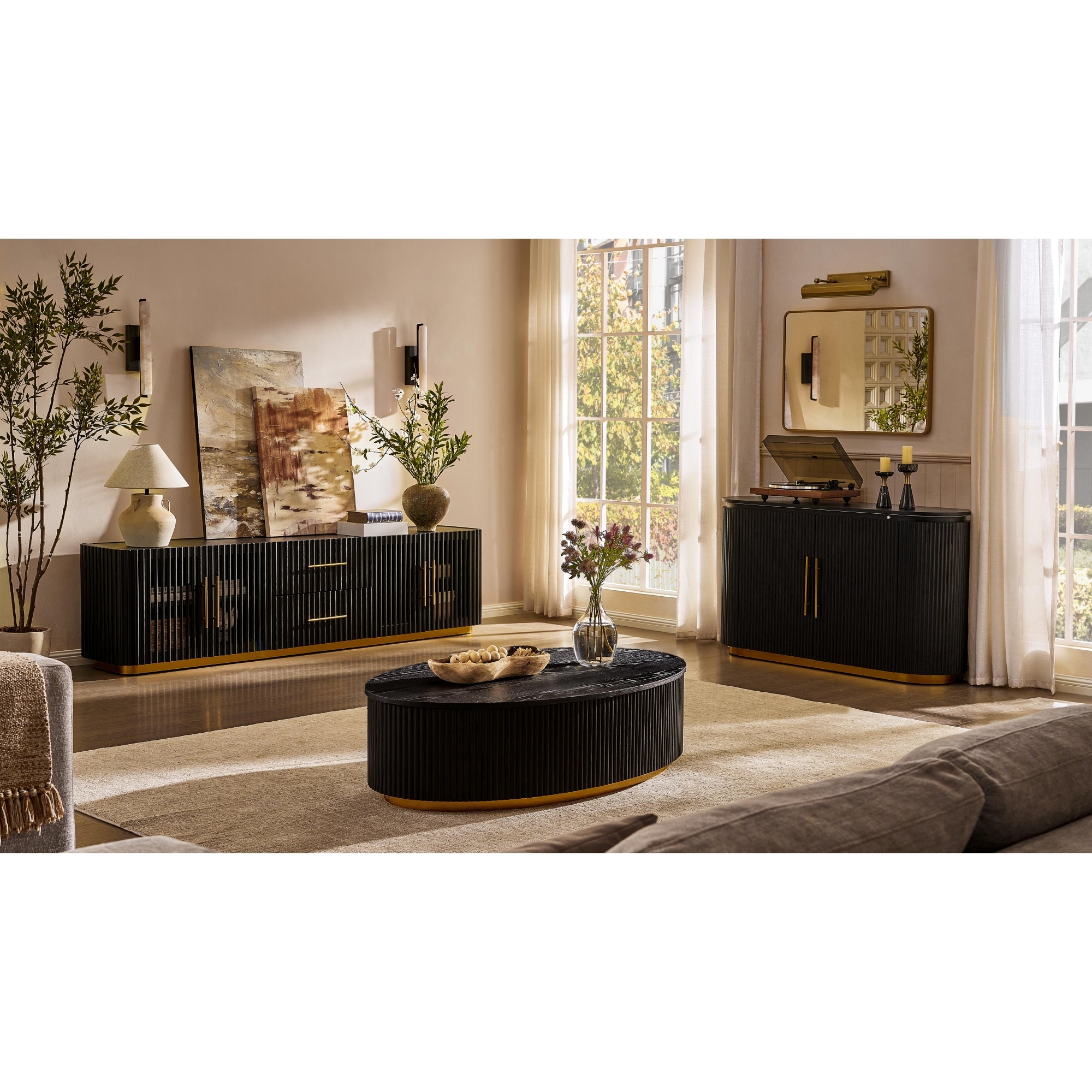 Couchtisch Holton aus Eiche, 139,9 cm hoch