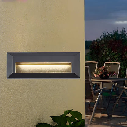 Moderne, nach unten gerichtete LED-Wandleuchten aus Aluminium für den Außenbereich für Beton