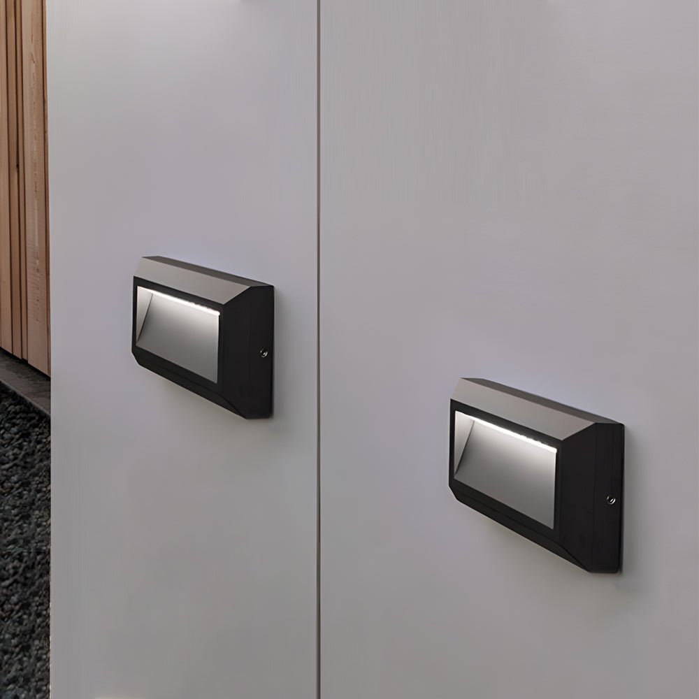 Moderne, nach unten gerichtete LED-Wandleuchten aus Aluminium für den Außenbereich für Beton