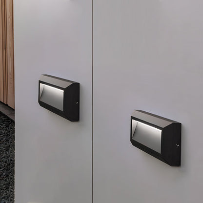 Moderne, nach unten gerichtete LED-Wandleuchten aus Aluminium für den Außenbereich für Beton